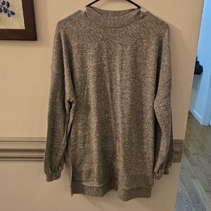 C&C California Grey Knit Tunic Sweater